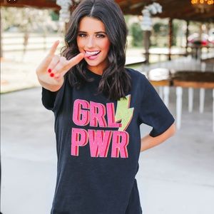 Whiskey Darling Girl PWR Small Graphic Tee